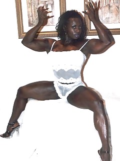 Muscle Black Women Big Black Butt