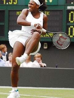 Sexy Pretty Girls Tennis Ebony Bondage