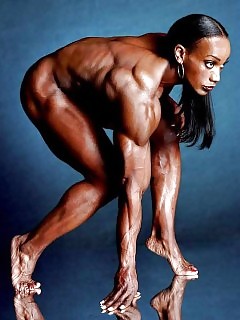 Muscle Black Women Wet Ebony
